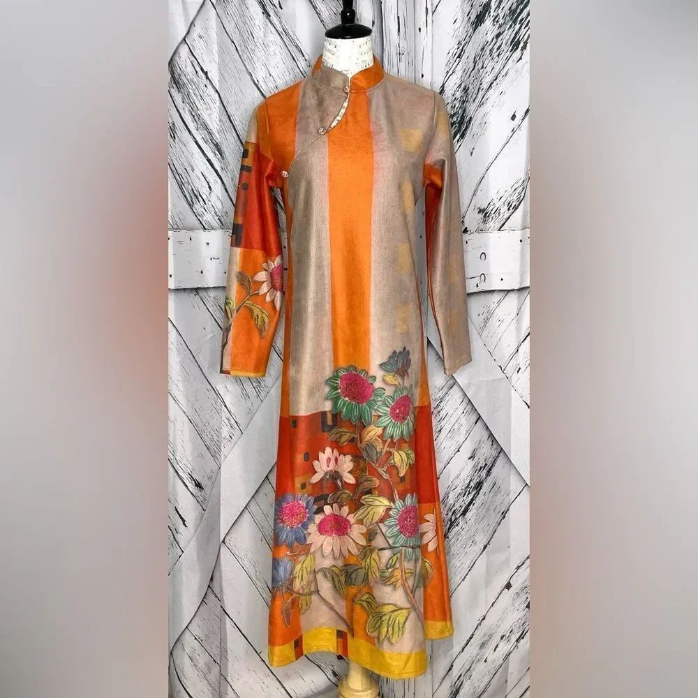 STYLEWE Microfiber Floral Maxi Dress S